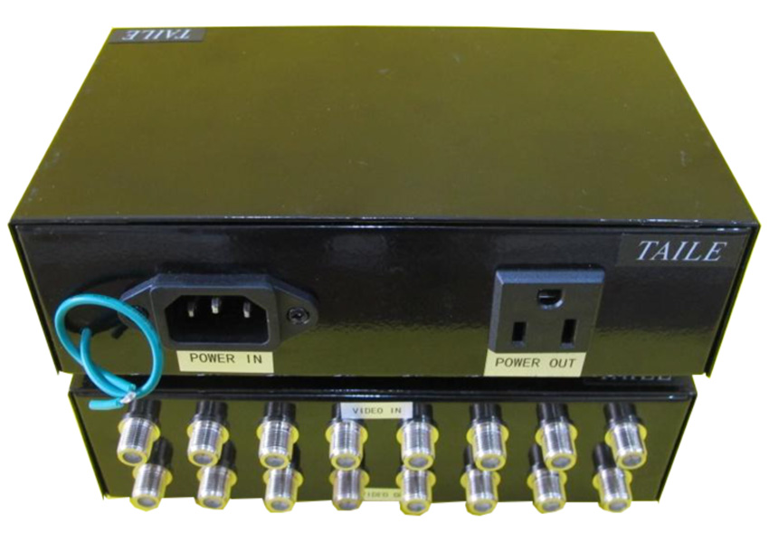 F頭視頻信號+電源避雷器